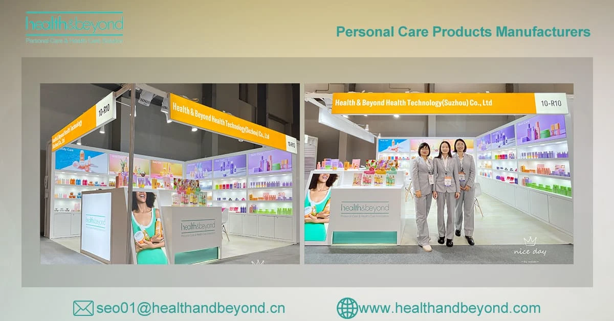 Produtos de cuidados pessoais Health&beyond na Cosmoprof Asia 2024