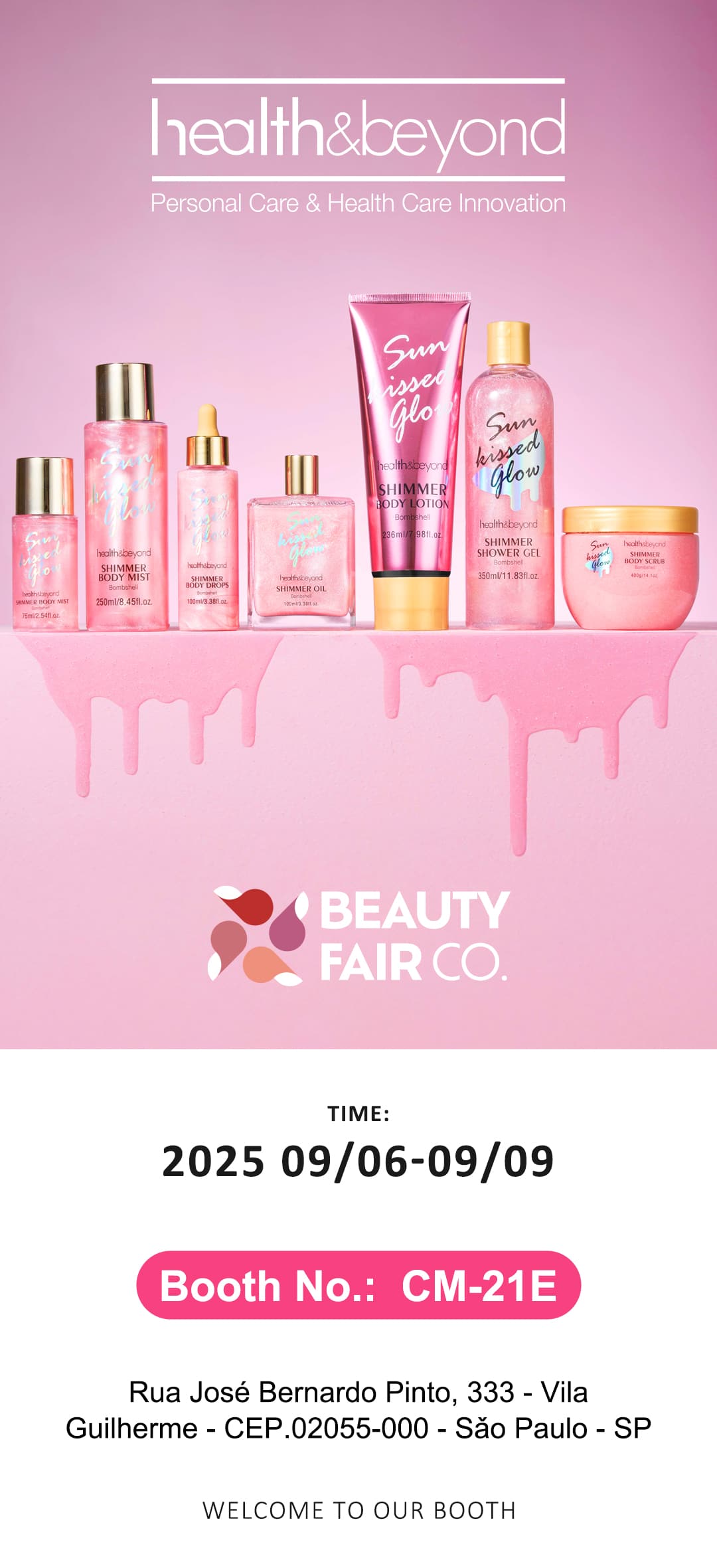 Health & Beyond apresenta uma variedade de novos produtos de cuidados pessoais na Brazil Beauty Expo