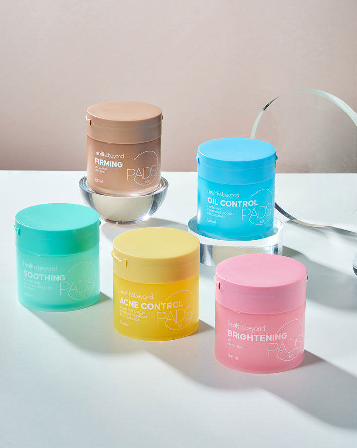 Discos de algodão anti-acne e hidratantes