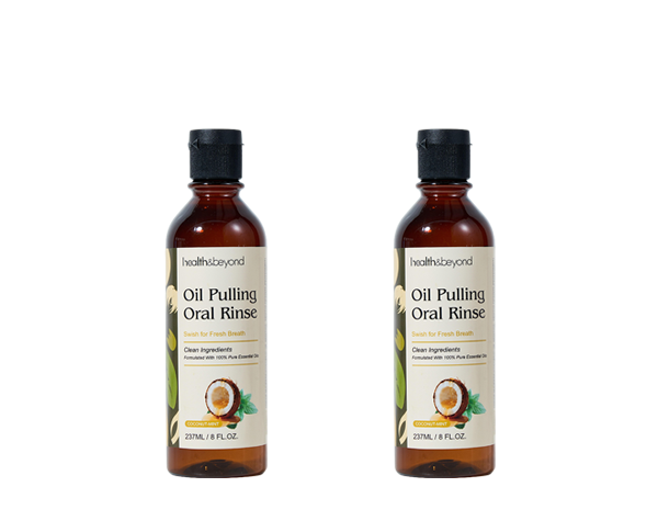 Enxágue bucal com extração de óleo