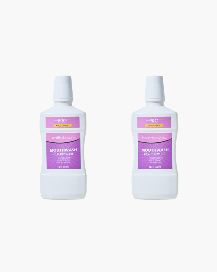 Enxaguante bucal branco saud&aacute;vel