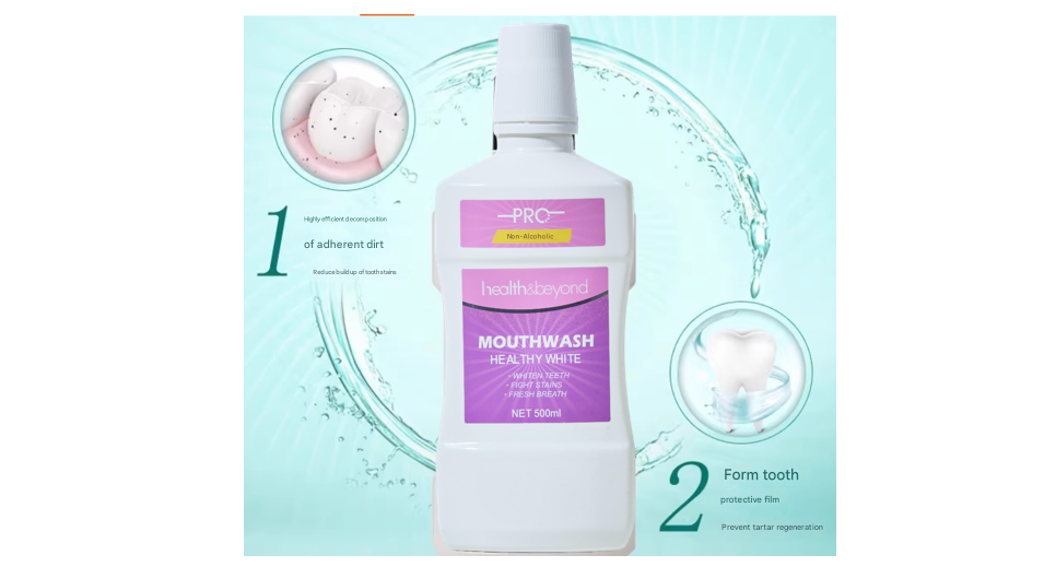 Enxaguante bucal branco saudável Healthy White Mouthwash
