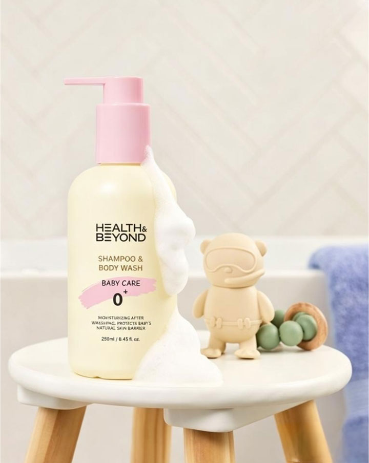 Shampoo e sabonete l&iacute;quido para beb&ecirc;s a partir de 0 anos