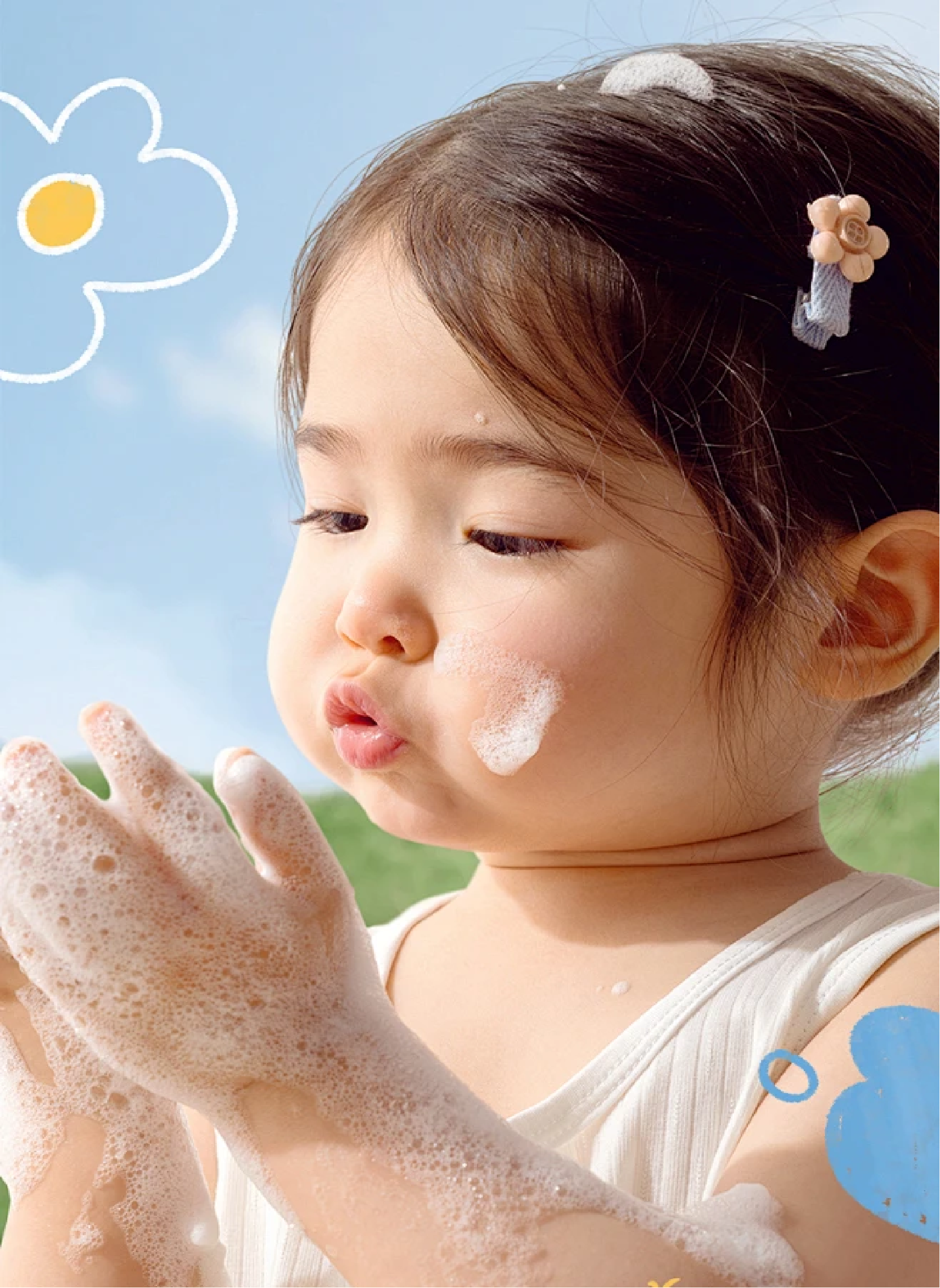 Baby cleaning foam