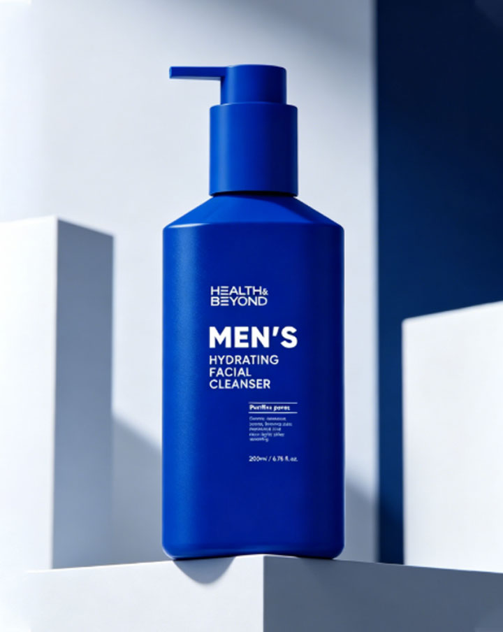 Sabonete facial hidratante masculino