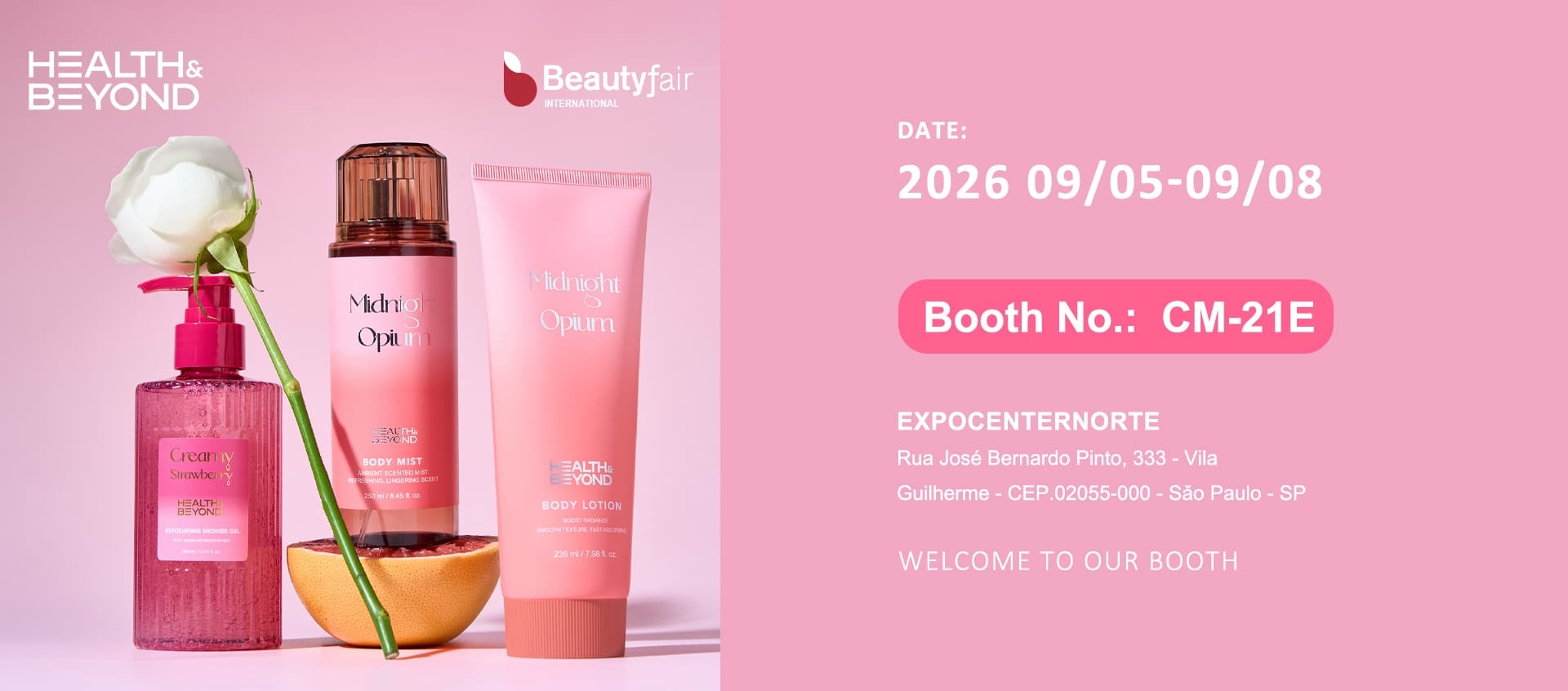 A Health & Beyond apresentará produtos de cuidados pessoais na Beautyfair International 2026. A Health & Beyond apresentará produtos de cuidados pessoais na Beautyfair International 2026.