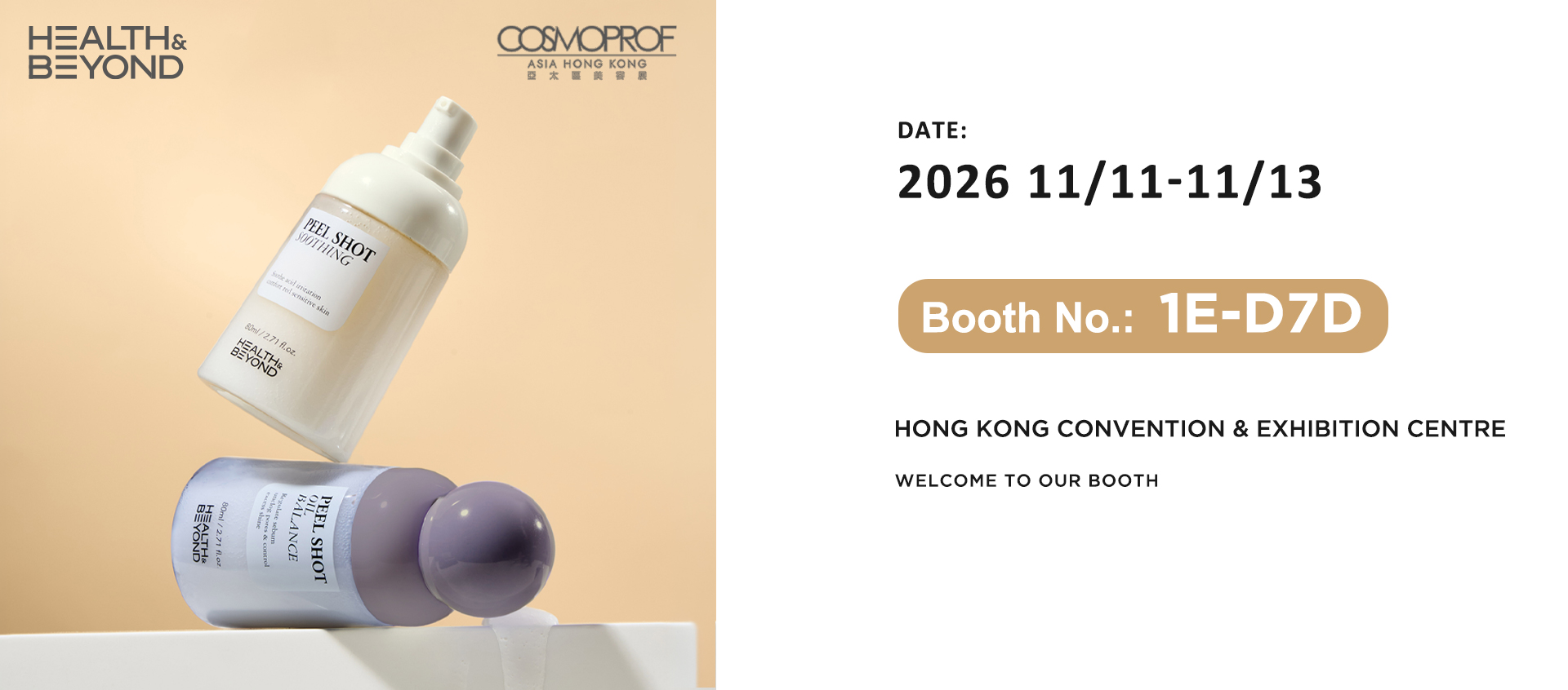 A Health & Beyond estará presente na Cosmoprof Asia 2026. A Health & Beyond estará presente na Cosmoprof Asia 2026.