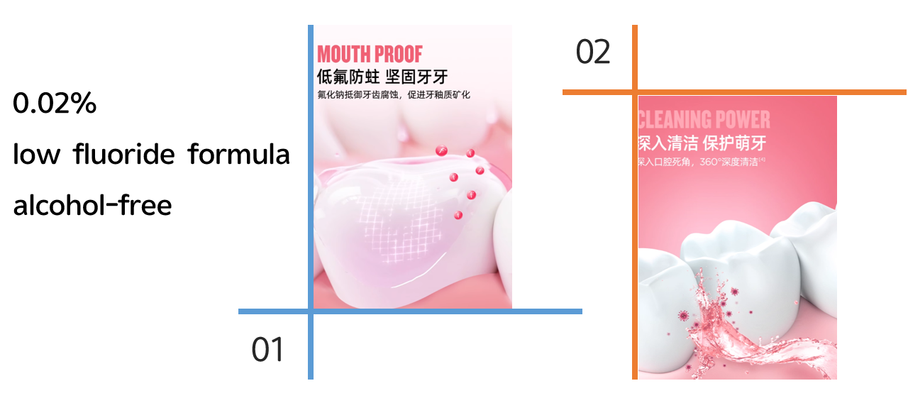 Enxaguante bucal infantil Kids Mouthwash